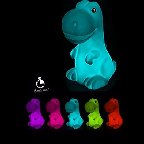Luz de noche Dinosaurio - GENÉRICO - Temporizador - LED - Colores variados - Interior (1/5)