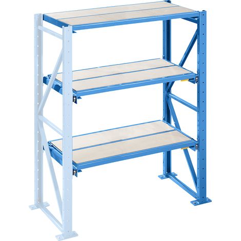 LISTA, Rayonnage à tablettes coulissantes pour charges lourdes, (1/5)