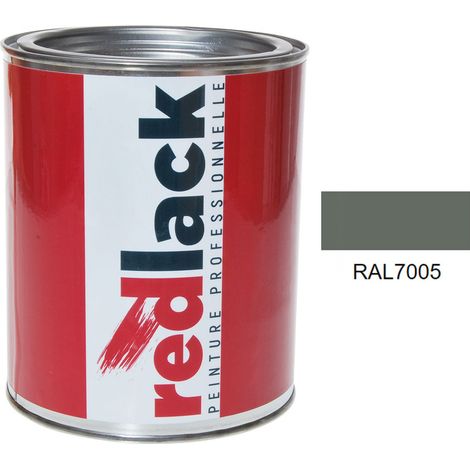 Barattolo da 1L di vernice – RAL 7005 – Grigio topo – satinato – multisupporto – Redlack