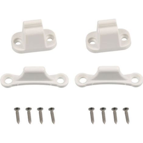 Retenue De Porte Caravane 2 Pièces Serrure de Porte Retenue pour RV Remorque Camper Camping Car Cargo Remorque(Blanc) (1/5)