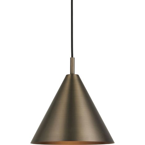 Lampada sospensione industriale bronzo anticato E27 CAPE Endon (1/5)