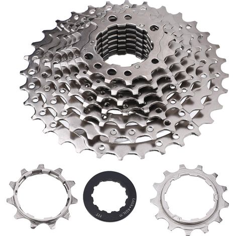 Cassette de Vélo de Route 9/10/11/12 Vitesses 32-46T, Accessoire de Remplacement pour Bicyclettes, 9S 11-32T