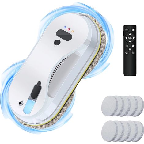Robot de nettoyage de fenêtres, pulvérisation d'eau automatique, télécommande, W121S