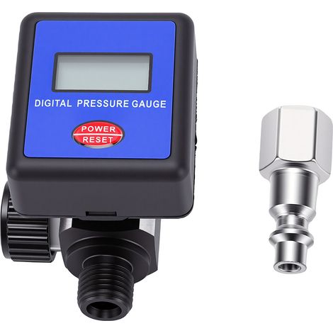 Régulateur de pression d'air numérique réglable de 0 à 200 PSI, filetage G1/4 pouce, pour outils pneumatiques et équipements de pulvérisation. (1/5)