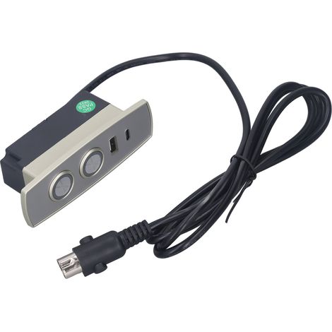 Télécommande pour fauteuil inclinable électrique, boîtier de commande à 2 boutons et 5 broches en ABS avec port de chargement USB pour usage domestique. (1/5)