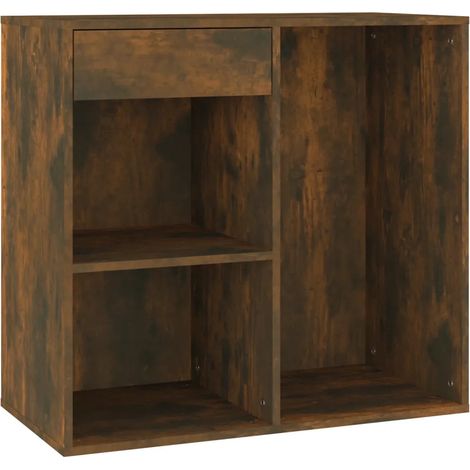 Armadio cosmetico moderno pratico contenitore 80 x 40 x 75 cm in legno multistrato rovere fumo 020048429
