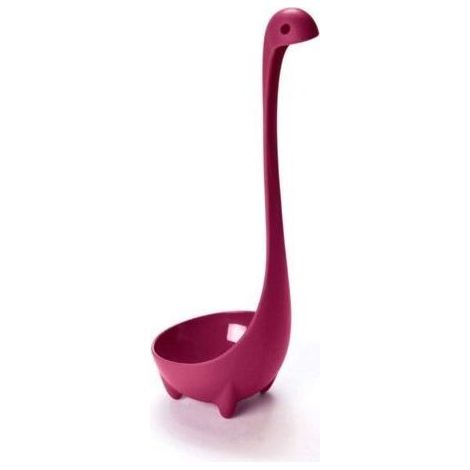 Louche à soupe motif monstre du loch ness – Design ludique avec 4 pieds – Plastique – Compatible lave-vaisselle – 26 cm de hauteur