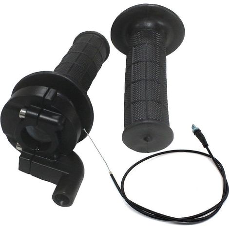 Kit de guidon gauche et droit avec poignée d'accélérateur et câble de 50 pouces pour moto tout-terrain Lifan 100cc, 125cc, 150cc et 200cc (1/5)