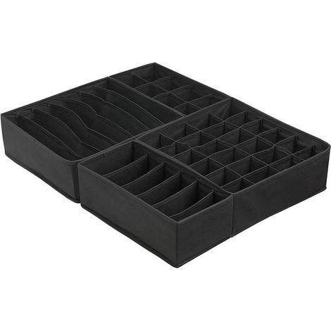Filiyano – Organisateur pour sous-vêtements – Ensemble de 4 séparateurs de vêtements - Organisateur pour sous-vêtements, chaussettes, chemises et (1/2)
