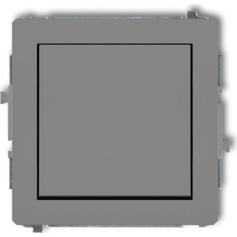 Interrupteur unipolaire Deco, gris mat, 27DWP-1