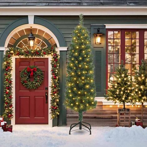 vidaXL Albero di Natale artificiale con 300 LED Verde 210 cm