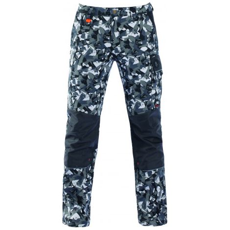 Pantalone tenere pro taglia l camoufl.grigio vestibilità “slim