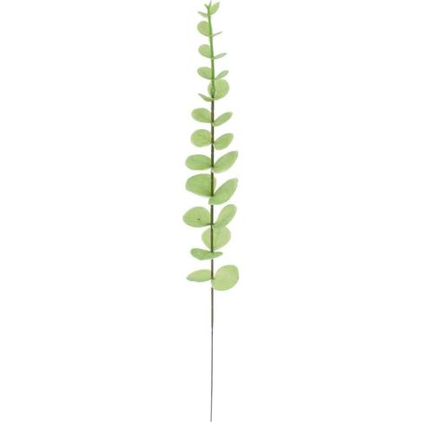 10 Feuilles d'eucalyptus dorées, Décoration artificielle en plastique, Pour mariage, Noël, Fêtes (1/5)