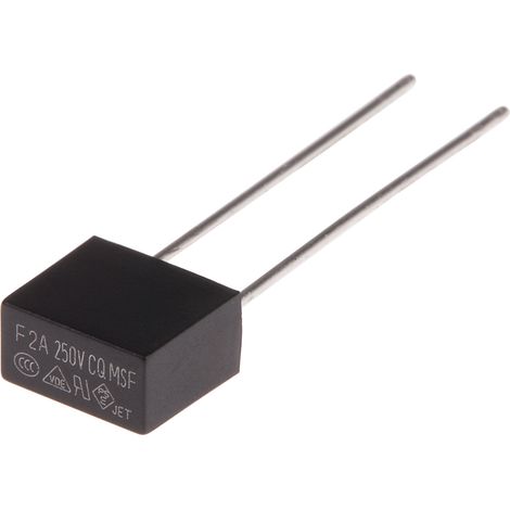Fusible non réarmable filaire RS PRO, Sortie Radiale, 2A 250V (1/3)