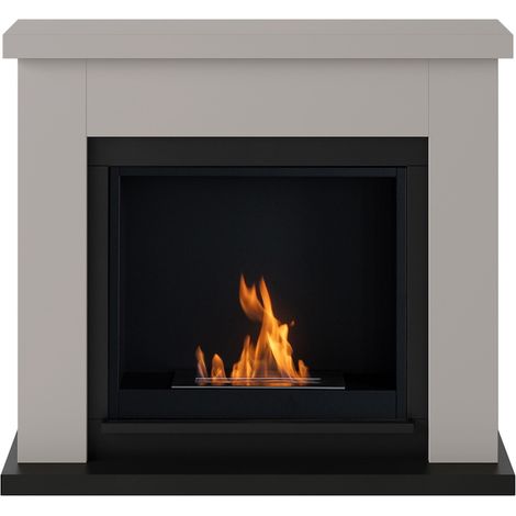 TAGU Cheminée bioéthanol - FreeFlame FRODE - flamme réelle sans conduit - beige (1/5)