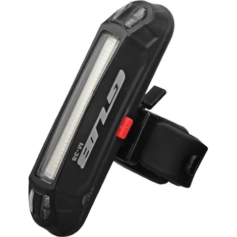 Feu arrière de vélo LED rechargeable USB 100LM, éclairage de signalisation nocturne pour le cyclisme, 7 effets lumineux