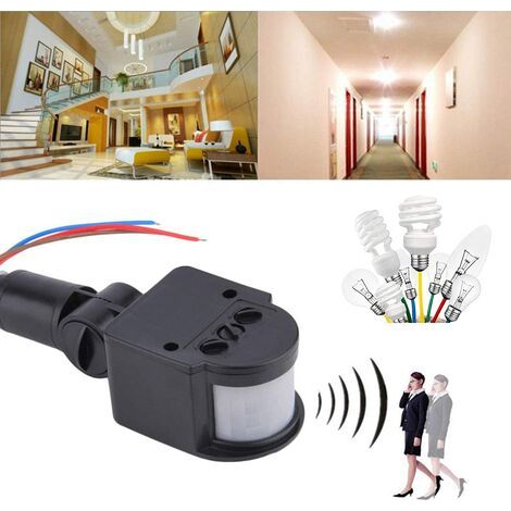 Interrupteur de détecteur de mouvement PIR infrarouge AC 85V-220V pour lumière de charge (1/4)