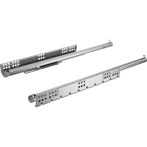 Coulisse de tiroir bois quadro 2d silent system 25kg - Longueur : 450 mm - HETTICH (1/2)