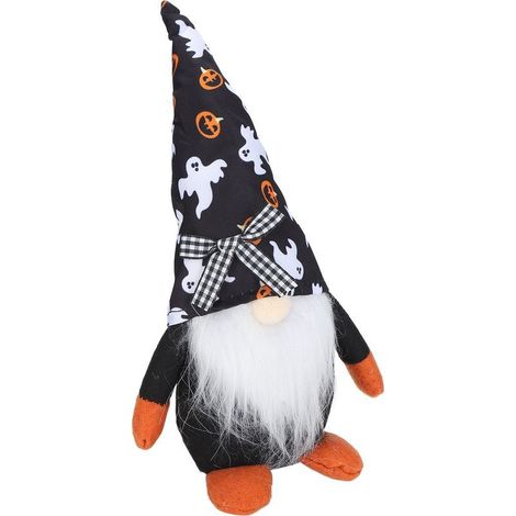 Décoration en peluche gnome d'Halloween faite main, écologique, portable et durable, poupée Rudolph sans visage pour la maison et les fêtes TableWizard (1/5)