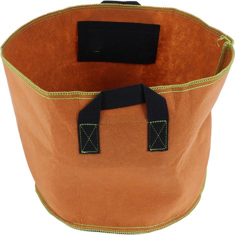 Sac de croissance végétale écologique 7 gallons 35x28cm, outil de jardinage en non-tissé résistant pour semis à domicile (1/5)