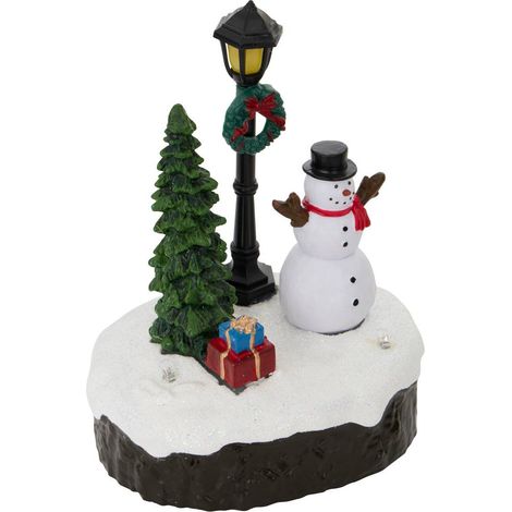 Villaggio di natale illuminato con albero di natale a forma di lampada multicolore a 3 led, alimentato a batterie, 3 modelli assortiti - Atmosphera créateur d'intérieur (1/5)