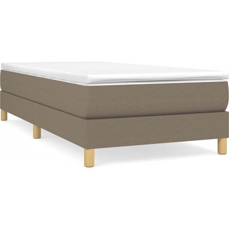 Maison Exclusive - Boxspringbett mit Matratze Taupe 90x190 cm Sto