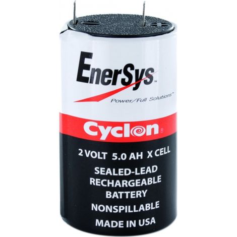Batteria cilindrica al piombo 2V 5Ah