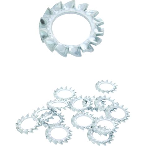50 Rondelles Eventail AZ DIN6798A acier zingué mm - Diamètre 24 mm mm