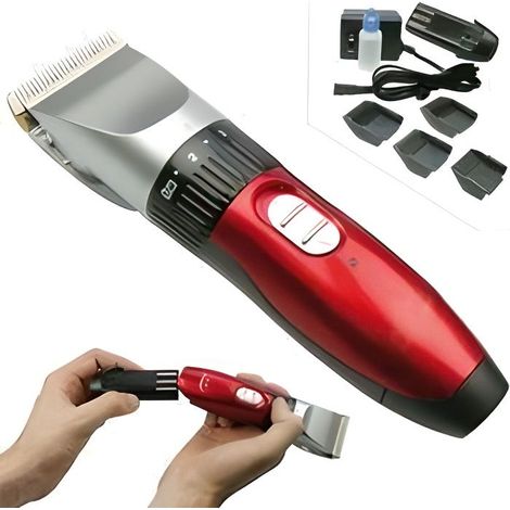 Tondeuse à cheveux rechargeable haute precision AVEC LAME EN CERAMIQUE IDEAL POUR LES ENFANTS /HOMMES / ANIMAUX