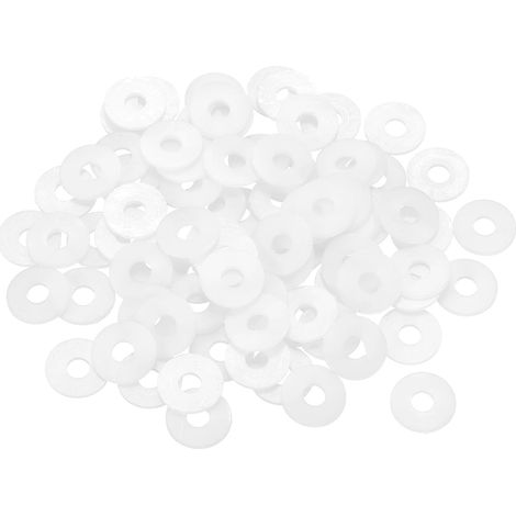 85Pcs Entretoise Plastique M4 Rondelle 4mm ID 12mm OD 1mm Épais (1/5)