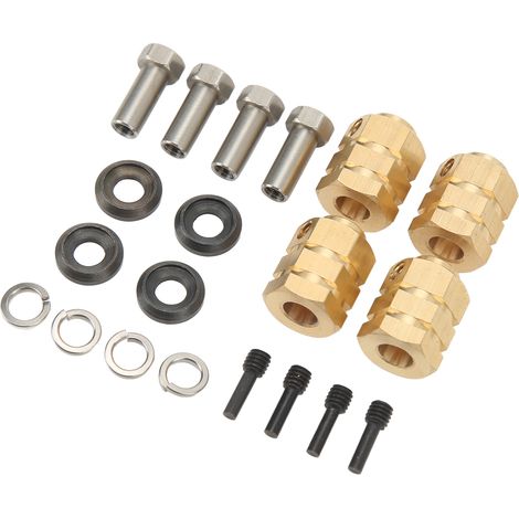 Adaptateur d'extension en laiton pour voiture RC TRX4 1/10, installation facile et haute résistance, 15 mm (1/5)