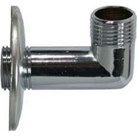 4PZ GOMITO CON ROSONE INOX - MM 1/2"