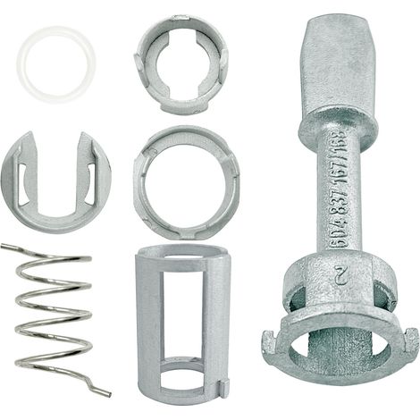 Seven-piece set of car door lock cylinder parts for Volkswagen Polo, OE: 604837167/168 (1/4)