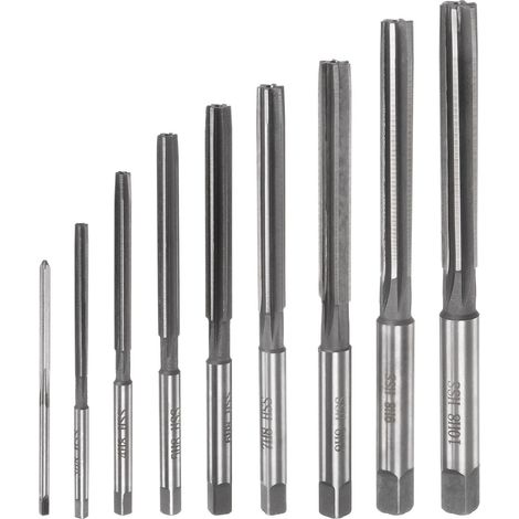 9Pcs Jeu de 9 Alésoirs 2mm 3mm 4mm 5mm 6mm 7mm 8mm 9mm 10mm H8 (1/5)