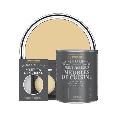 Peinture pour Meubles de Cuisine, Finition Satinée - Tempête de Sable (1/2)