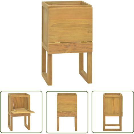 Meuble de salle de bain Armoire de salle de bain 45x45x75 cm Bois de teck solide (1/5)