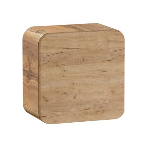 Armoire murale carrée suspendue ARUBA – Meuble de rangement moderne-Naturel