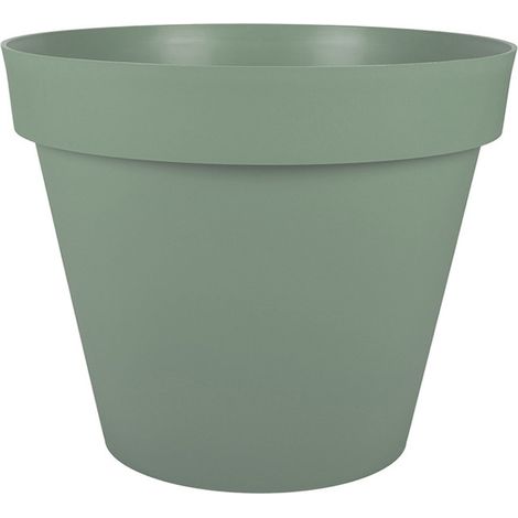 Pot rond Toscane Ø25cm 6L vert laurier - EDA Plastique (1/3)