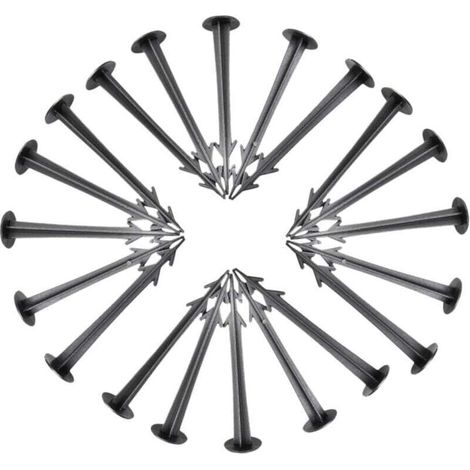 30 Pièces Clou Au Sol Fausses Pinces à Gazon Piquets De Gazon Artificiel Fausses Piquets Clou De Paillage Piquets De Pelouse Pinces à Tissu Filet Anti Oiseaux Plastique Extérieur (1/4)