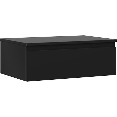 Mexen Orio armoire de salle de bain sous-vasque 70 cm avec plateau, 1 tiroir, noir mat - 91A10-07023-1-BFC71 (1/5)