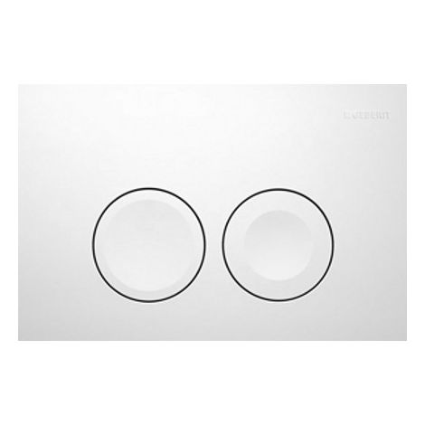 Geberit Delta25 - Placca di comando, bianco alpino 115.125.11.5 (1/3)