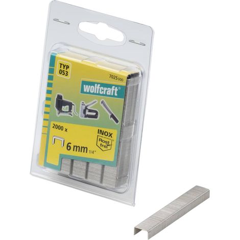 wolfcraft Tackerklammern Type 053 2000 Stk. 6 mm 7025000 (1/4)