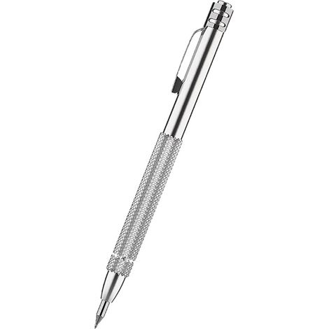 Sollbry 1 paquet de stylo à graver en carbure de tungstène avec aimant, avec 8 pointes de marquage de rechange supplémentaires, stylo de gravure pour verre/céramique/feuille de métal (130 mm) (1/3)