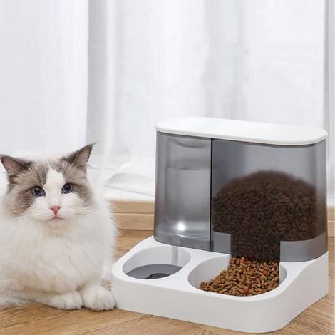 Automatisches All-in-One-System zur Fütterung und Tränkung von Haustieren, Zubehör für Katzen-/Hundenapf (1/4)