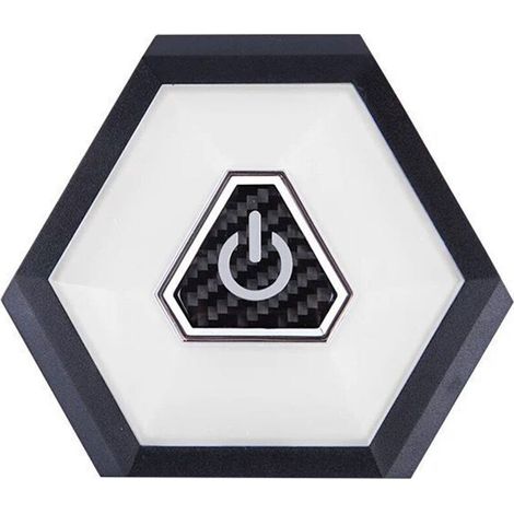Jeffergarden Plafonnier LED rechargeable pour voiture, éclairage intérieur à poussoir magnétique 10,5 x 9,2 x 1,2 cm pour coffre de toit