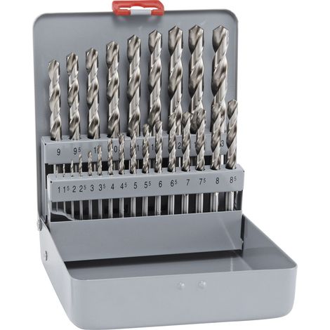 Juego de brocas alpen maykestag HSS cobalto metálico 25 piezas (1/2)