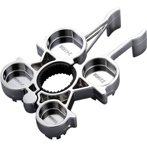 Strumento per la rimozione dell'aeratore del rubinetto, set di attrezzi multifunzione 12 in 1 in lega resistente per riparazione e manutenzione di rubinetti e tubi, ideale per cucina e bagno. (1/5)