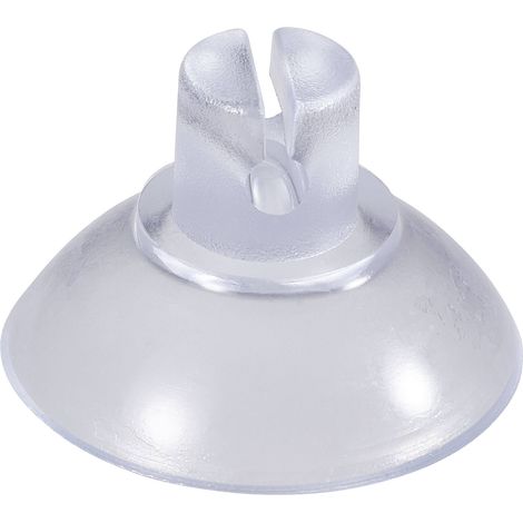Ventouse transparente 5 pcs – Trou de passage 2 mm – Polyamide – Dimensions (H x Ø) 14 mm x 20 mm – Kash (1/2)