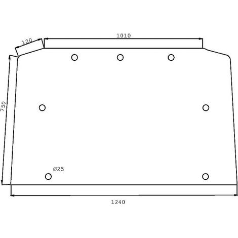 Cristal trasero superior UNIVERSAL D7532