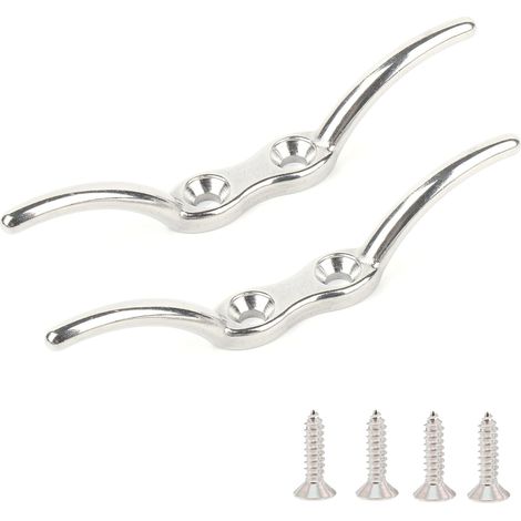 Marin Matériel Taquet de Corde en Acier Taquet de Corde Robuste INOX Marin Pont Bateau Taquet Amarrage 68mm
